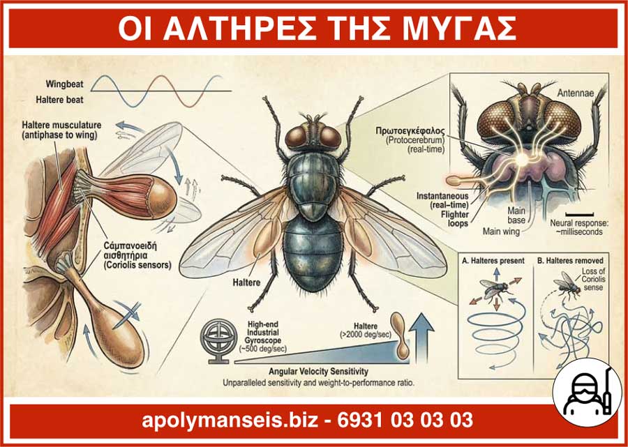 Πως λειτουργούν οι αλτήρες της μύγας - Infographic με τη βοήθεια Ai (Gemini)